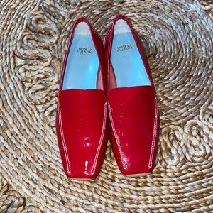 Frances Valentine Patent Red Loafer